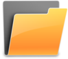 Orange Folder Icon Clip Art